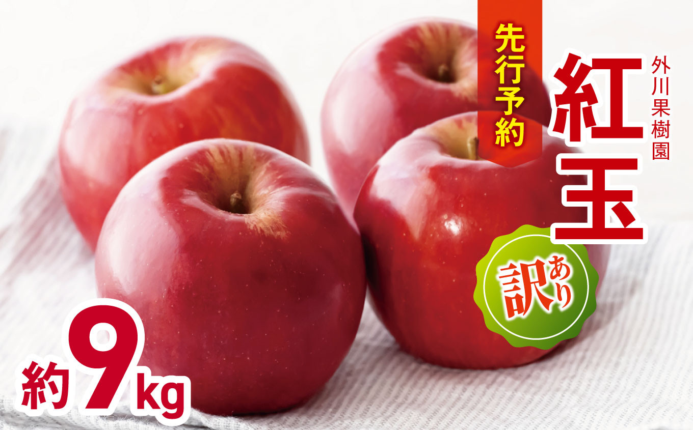 
            訳あり 紅玉 約9kg｜外川果樹園 リンゴ りんご 林檎 果物 フルーツ 果実 果汁 紅玉 こうぎょく わけあり 訳アリ 長野県 松川村 信州
          