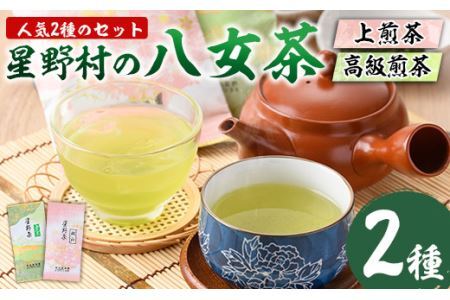 星野村の八女茶 2本セット(各80g・計160g)お茶 緑茶 煎茶 常温 常温保存【ksg0400】【朝ごはん本舗】