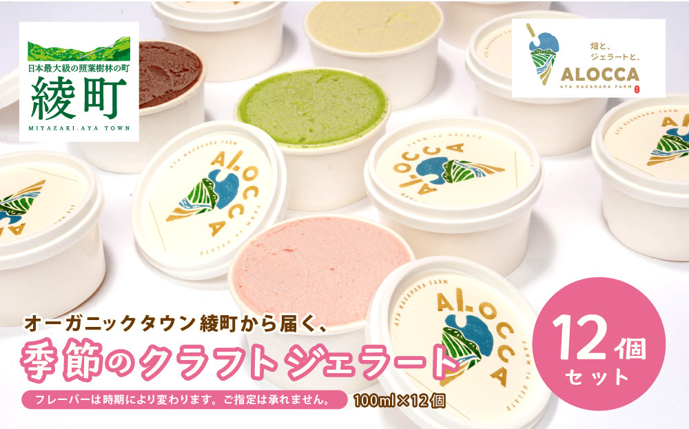 
            オーガニックタウン綾町から届く、季節のクラフトジェラート〈12個セット〉
          