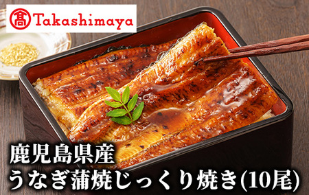 ＜高島屋選定品＞鹿児島県産うなぎ蒲焼じっくり焼き(10尾)(IB001-044/59D1802)