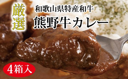 
特選黒毛和牛 熊野牛カレー ４箱
