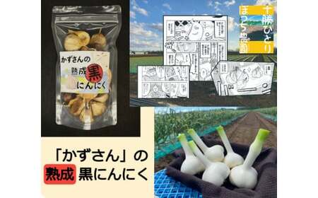 『十勝ひとりぼっち農園』でおなじみ！スゴ腕農家「かずさん」の熟成黒にんにく220g [020-0254]