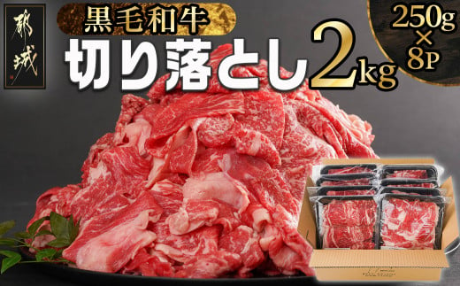 
【黒毛和牛】切り落とし2kg(250g×8パック)_AC-I903_(都城市) 国産黒毛和牛 切り落とし 外モモ・ウデ・マル・バラ・モモ・ブリスケ MIX 250g×8パック 小分けパック
