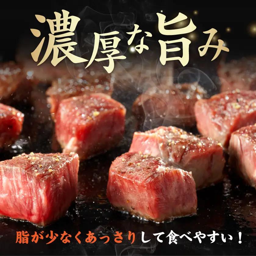 宮崎牛ヒレサイコロステーキ500g〔AD-8904〕_(都城市) 牛肉 サイコロカット ステーキ肉 500グラム ヒレ肉/フィレ肉 希少部位 さいころステーキ 宮崎牛 お誕生日 内祝い ギフト 贈答用