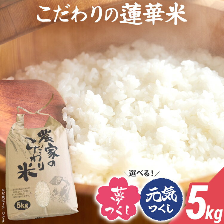 【ふるさと納税】 米 5kg 夢つくし 元気つくし数量限定 こだわりの蓮華米 精米 農家直送 蓮華米 白米 国産米 国産 おにぎり お弁当 福岡県 福岡 九州 グルメ お取り寄せ
