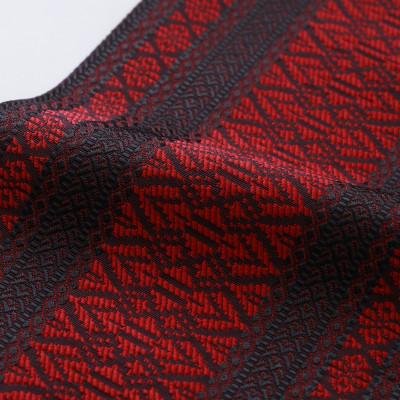 ふるさと納税 那珂川市 博多織 プレタ小袋帯(半幅帯) 献上柄 黒×赤 |  | 01