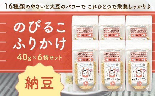 のびるこふりかけ 納豆 40g×6袋 計240g ふりかけ こども用ふりかけ 納豆ふりかけ こども用 健康 栄養 常温 福岡県 北九州市