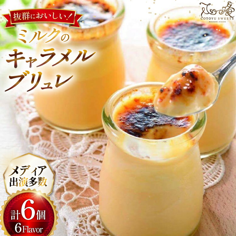 【ふるさと納税】 キャラメル ブリュレ プリン 6種×1個 計6個 セット [心優-Cotoyu Sweets- 長崎県 平戸市 hr42bjo490229] なめらか 生キャラメル パンナコッタ カラメル ご褒美