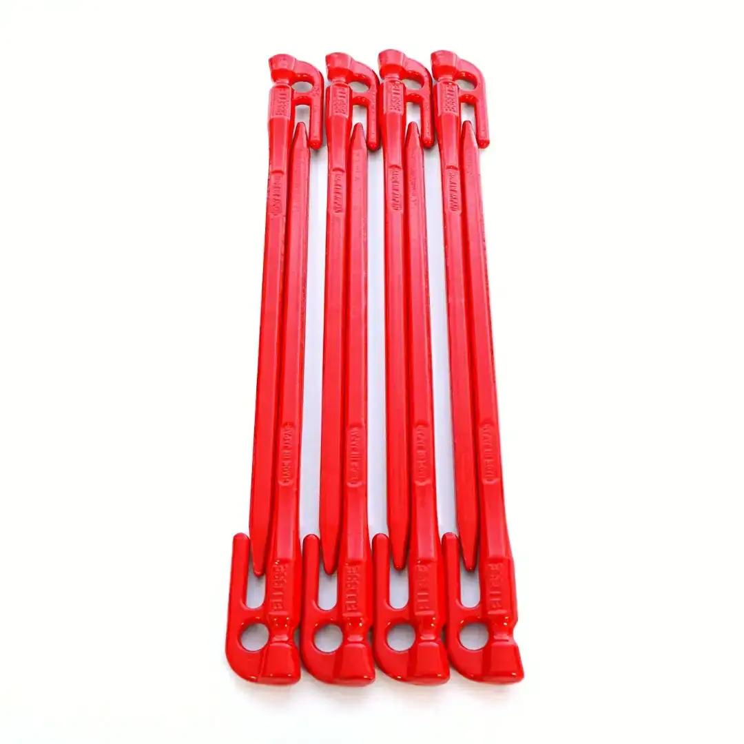 鍛造ペグ エリッゼステーク 28cm ペグ 8本セット レッド