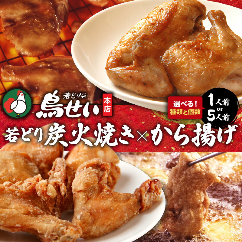 【ふるさと納税】種類が選べる！鳥せい本店 の 若どり 炭火焼き から揚げ おかずやおつまみに やわらかジューシー 温めるだけ 鶏肉 冷蔵 チキン お取り寄せ ソウルフード 唐揚げ ザンギ 北海道 清水町 送料無料