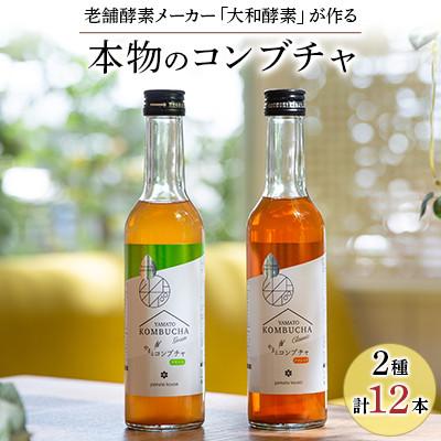 ふるさと納税 忠岡町 老舗酵素メーカー「大和酵素」が作る、 “本物のコンブチャ”　(280ml×12本)