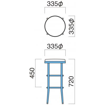 ふるさと納税 八尾市 QUONチェア　ワルツハイスツール-2　(34幅スツール/ハイチェア)(F120) |  | 02