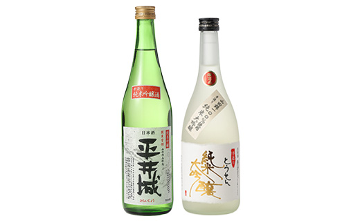 【藤岡地酒 松屋B】手造りとうせん純米大吟醸+平井城純米吟醸　720ml 2本【1390218】