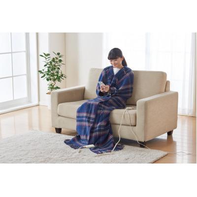 ふるさと納税 和泉市 ホットスローケット　(電気ブランケット)　ネイビーブルー(約170×130cm) |  | 02