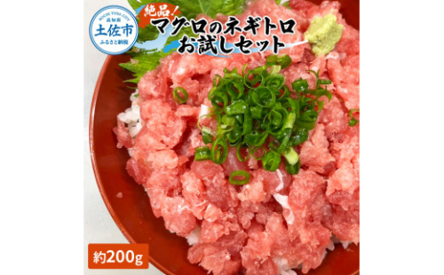 マグロのネギトロ お試しセット 約200g（約1～2人前）薬味・醤油付き / まぐろ 鮪 ねぎとろ 魚介 海鮮 海鮮丼 お寿司 おかず 新鮮【さかなの森澤　マル祐】 [BQAM014]
