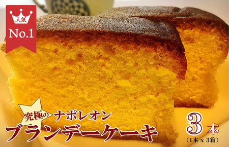 究極のナポレオンブランデーケーキ 3本 ブランデー ケーキ ブランデー ケーキ 洋菓子 ケーキ スイーツ お菓子 ギフト 贈答 ケーキ ギフト ケーキ ブランデー ケーキ