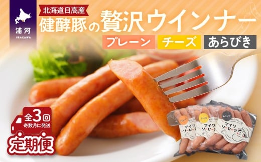 
            北海道・健酵豚の贅沢ウインナー定期便(全3回)[09-1481]
          