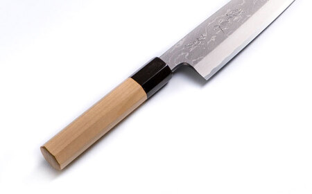 包丁 鐵泉玉鋼　墨流し三徳包丁 片刃（右利き） 18cm  [AIAV021] 包丁