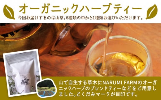 山茶 桑 1パック NARUMIFARM《30日以内に出荷予定(土日祝除く)》｜ お茶 茶 ハーブティー 自然栽培 ブレンドティー ブレンド オーガニック 飲料 飲み物 お家時間 徳島県 上勝町 送料