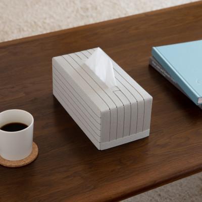 ふるさと納税 奥州市 心地よい暮らしをつくる ティッシュケース Grande ライトグレー バンドシー [AR106] |  | 02