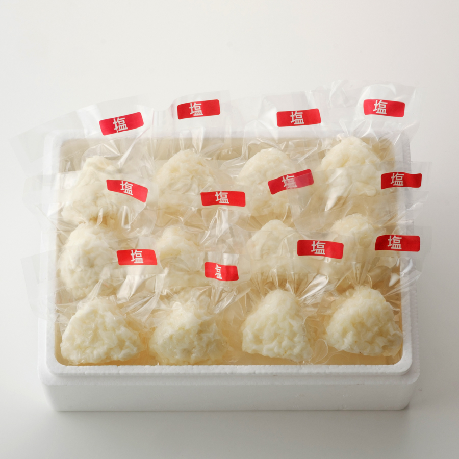 ＜アイガモの谷口＞”農薬不使用栽培米”「塩おむすび」12個【12ヵ月定期便】