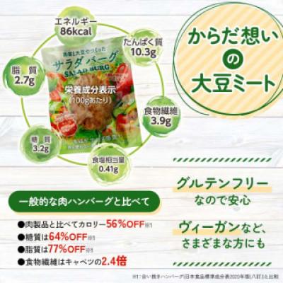 ふるさと納税 下仁田町 【原料は100%植物由来】こんにゃくと大豆で作ったサラダバーグ90g×10個 【ビーガン対応】 |  | 03