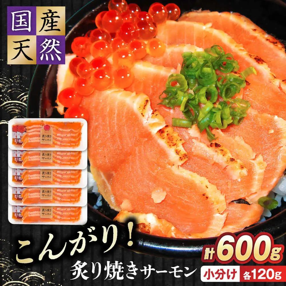 炙り焼サーモン120g×5[AQAJ005]スモークサーモン