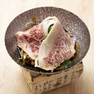 ふるさと納税 静岡市 【覚弥別墅】黒毛牛味噌すき鍋セット　2人前