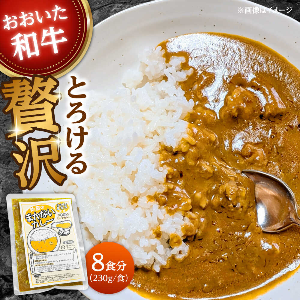 【ふるさと納税】肉屋のまかないカレー(230g×8パック) おおいた和牛 カレー まかない 肉屋 和牛 レトルトカレー スパイシー 豊後牛 国産 ビーフカレー日田市 / (株)吉野(デリカミート吉野) [ARFE002]