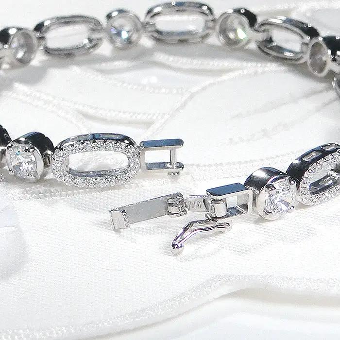 ブレスレット プラチナ PT900 ダイヤモンド 3.2ct ラウンド エリプス ダイヤブレスレット ゴージャス 丸 楕円 ダイヤモンドブレス 豪華 レディース【f293-d-pt】 ALPAZ177