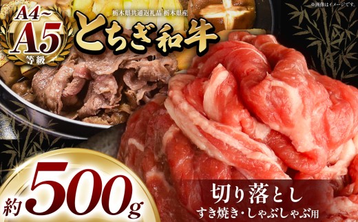 【訳あり】 とちぎ和牛 すき焼き・しゃぶしゃぶ用  切り落とし 500g ❘ 和牛 とちぎ和牛 肉 500g お肉 おにく しゃぶしゃぶ 牛しゃぶ すき焼き すきやき スキヤキ ご褒美 プレゼント 贈答 おいしい 特別 人気 おすすめ お取り寄せ  栃木県共通返礼品 国産 栃木県産 栃木県 真岡市
