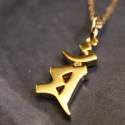 ふるさと納税 山梨県 【和の彩 wanoiro】 K18守護梵字『マン』ネックレス 659-935