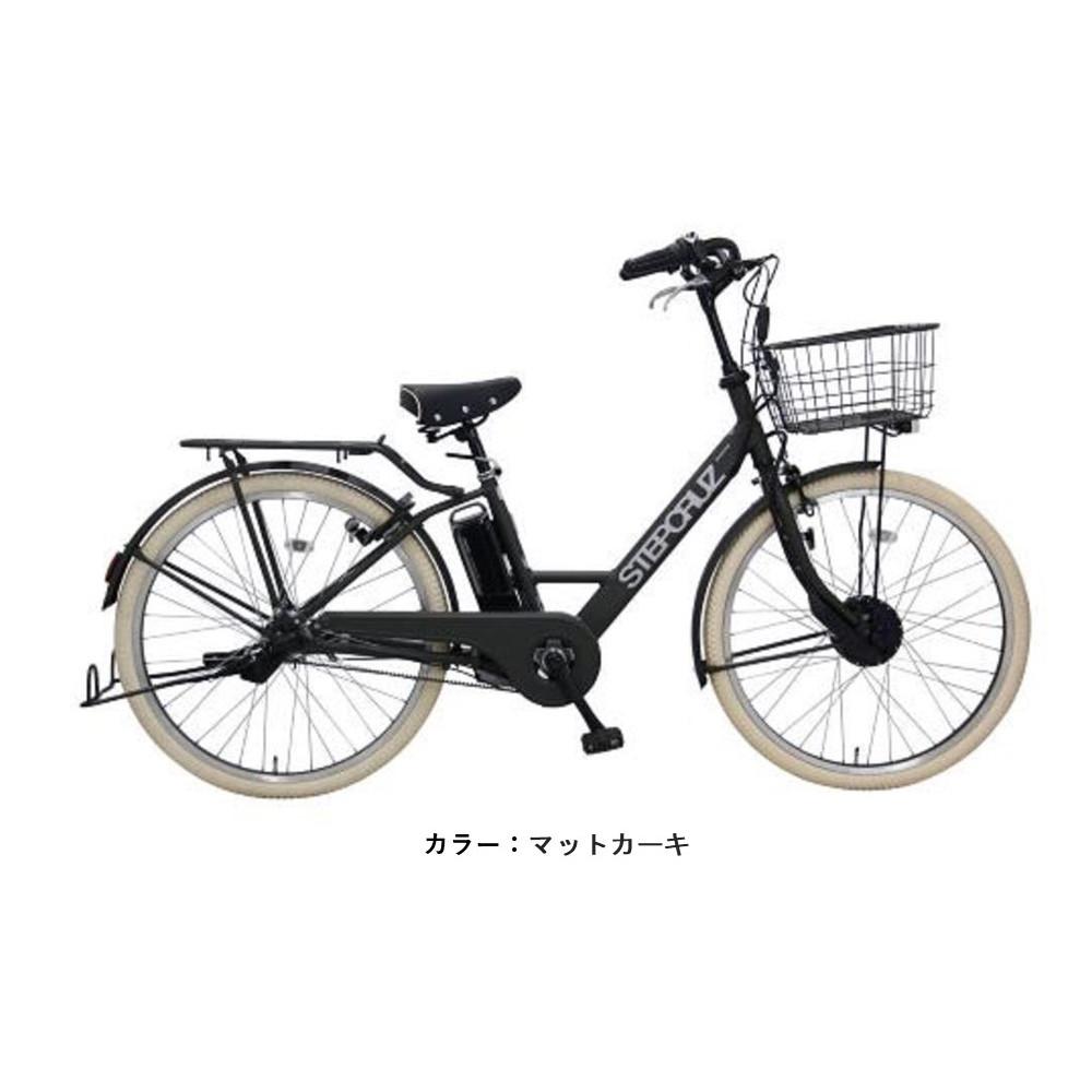 ヱビス自転車 スポーティー＆スタイリッシュな電動アシスト自転車 シマノ製内装3段変速  st6b45-cib【マットカーキ】