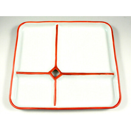 有田焼 One Plate 1+3 金ライン赤ライン 2枚セット 三光堂 A35-194_イメージ3