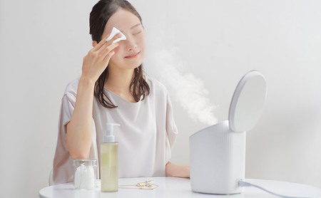 【最短翌日配送】スチーマー フェイススチーマー FST-101-W ホワイト アイリスオーヤマ