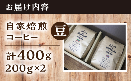 【豆・中煎り】 珈琲豆 おまかせ 2種セット セット 珈琲 コーヒー 焙煎 選べる コーヒー豆 ロースター 豆 珈琲豆 中煎り 【宍戸珈琲】 [AKGP002-1]