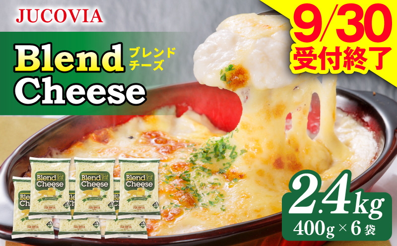 【9/30受付終了】JUCOVIA ブレンドチーズ 2.4kg【ムラカワチーズ 小分け 400g×6P 普段使い 高評価 ちーず】 015B403