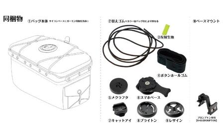 [レックマウントプラス] ライドオンバッグ (グレー)+ブロンプトン専用ベースマウント【R+Bag-GRAY-BROMPTON】「Ride On Bag とベースマウント(R+B-BROMPTON)の