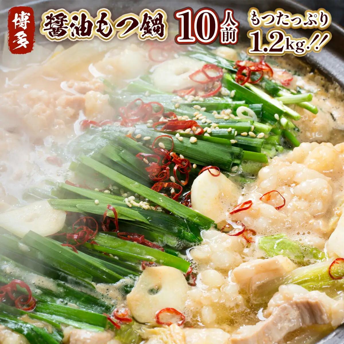 もつ鍋 博多醤油もつ鍋 10人前 セット [MEAT PLUS 福岡県 宇美町 um40azp010014] モツ鍋 もつなべ 福岡 博多 鍋