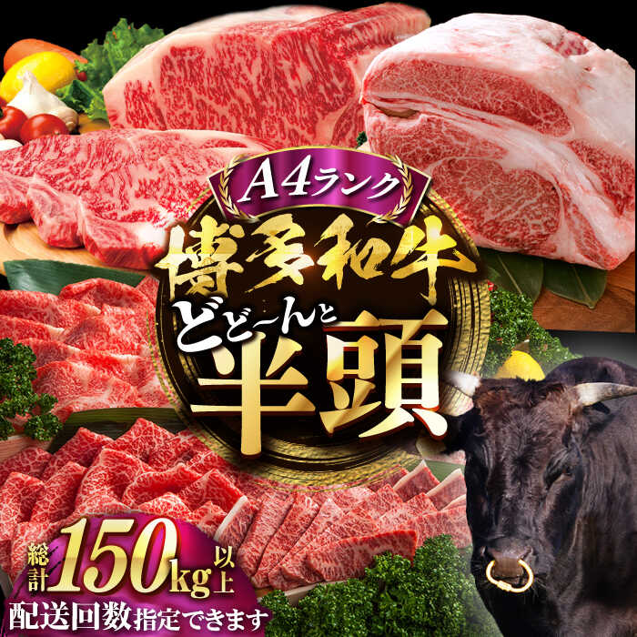 【ふるさと納税】【半頭丸ごとオーダーカット！】博多和牛 半頭食べ尽くしセット《豊前市》【MEAT PLUS】[VBB083] 肉 牛肉 和牛 国産 人気
