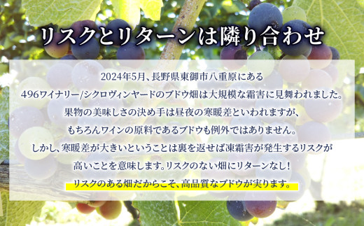 凍霜害 応援!!日本ワイン史上、初!? アルコール15％の特別なワイン｜ソーヴィニヨンブラン1本
