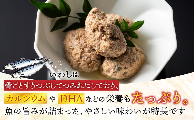 【北海道根室産】真いわしつみれ水煮160g×5缶 G-78009