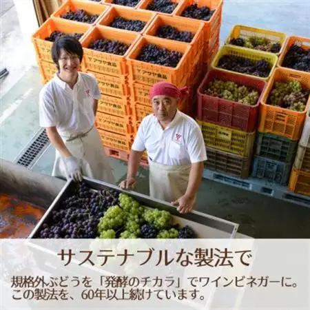 山梨産ぶどう100%の熟成ビネガーで造った!そのまま飲める「ビネガーソーダぶどう6本セット」【1518345】