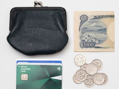 【藍染】ジャパン・ブルーのがま口財布 L（小銭・小物入れ）