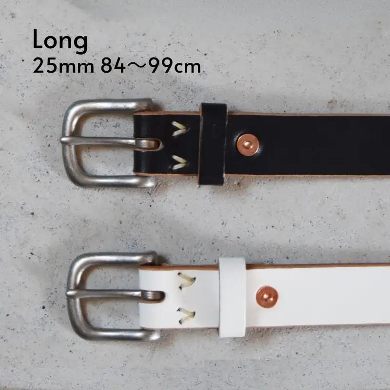 Teha’amana Copper Rivet Belt 25mm ベルト ホワイト ロングサイズ