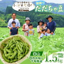 【ふるさと納税】【令和7年産 先行予約】朝採りだだちゃ豆 白山 1.5kg(500g×3袋) 枝豆 小池半左衛門　山形県鶴岡市