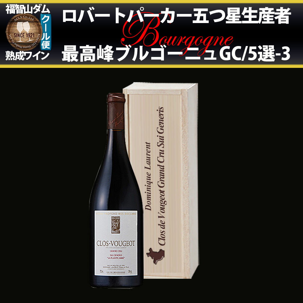 【ふるさと納税】FD583 福智山ダム熟成 五つ星生産者 ブルゴーニュ最高峰GC 5選-03 750ml 1本 ワイン 熟成ワイン 酒 お酒 ぶどう ブドウ 葡萄 ブルゴーニュ 冷蔵 福岡県 直方市 送料無料
