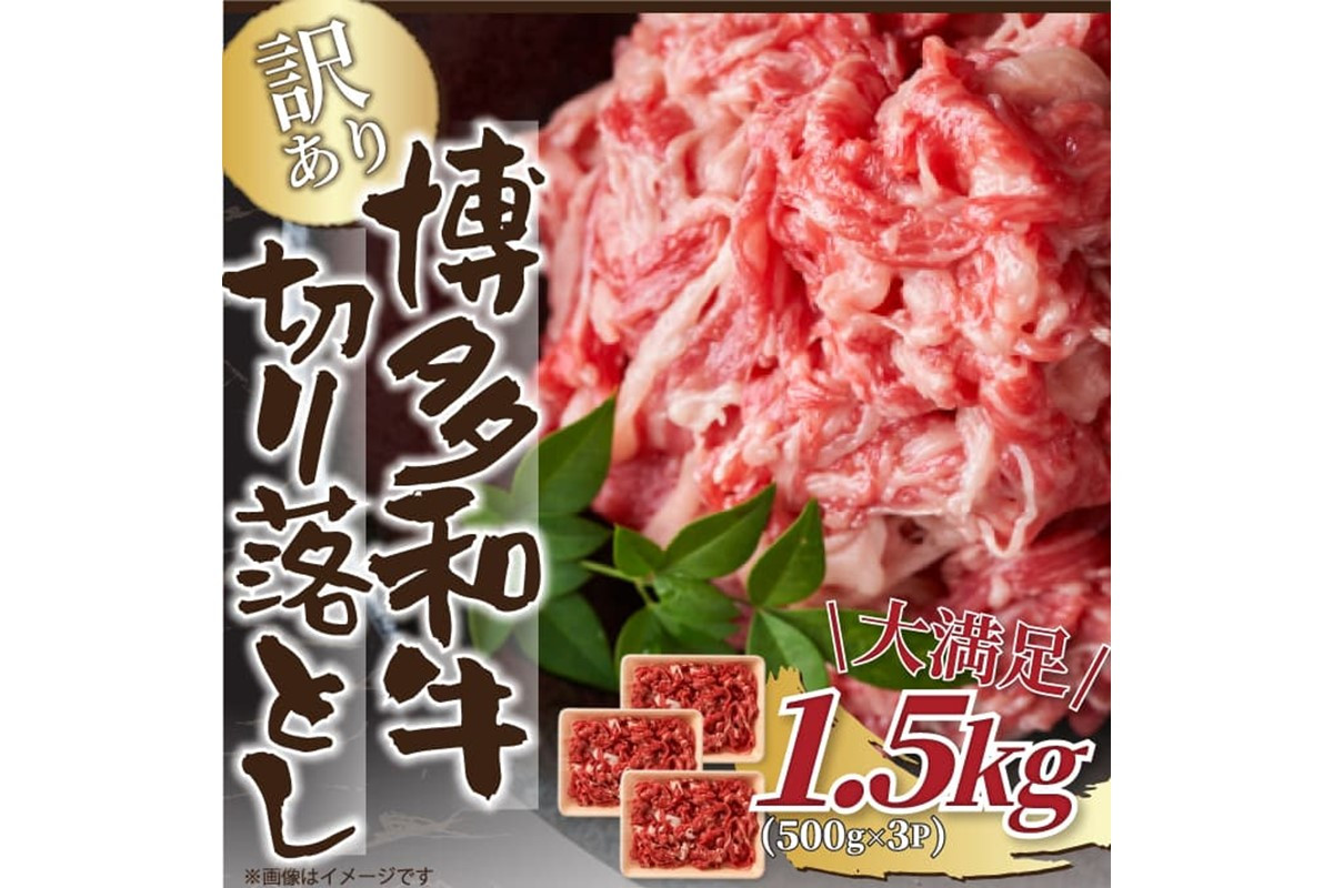 
            訳あり！【A4～A5】博多和牛切り落とし1.5kg(500g×3p）【014-0042】

          