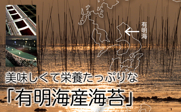有明海産 焼き海苔 10枚×10P 株式会社羽根《60日以内に出荷予定(土日祝除く)》 焼きのり 乾のり のり 海苔 有明海苔---sn_hnyknori_60d_22_12000_10p---
