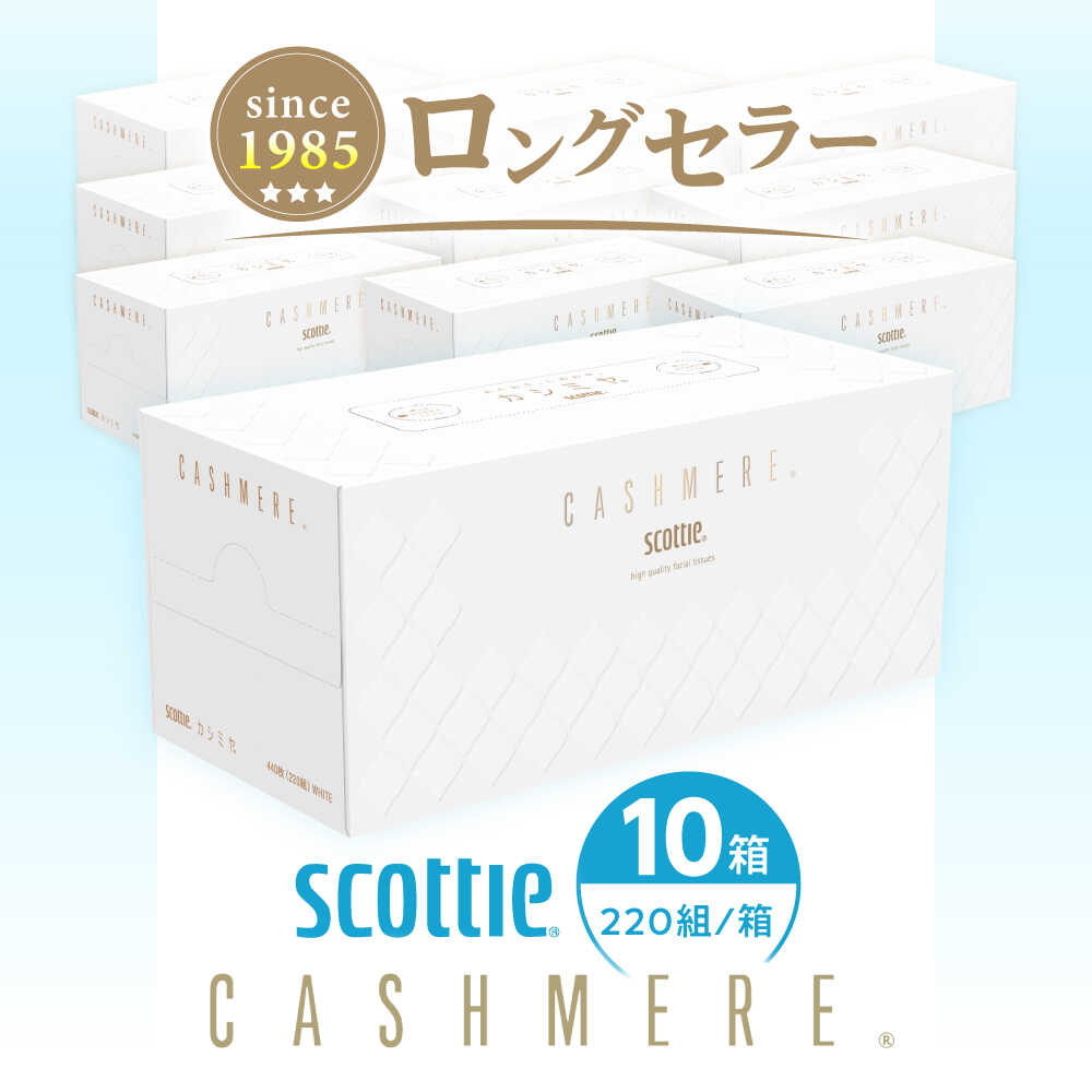 【ふるさと納税】K03 クレシアギフト カシミヤ スコッティ 10箱 ティッシュ ペーパー【日本製紙クレシア株式会社】開成町 ティッシュ ティッシュペーパー ボックスティッシュ 日用品 国産 新生活 備蓄 防災 消耗品 生活用品 まとめ買い [BDAM020]